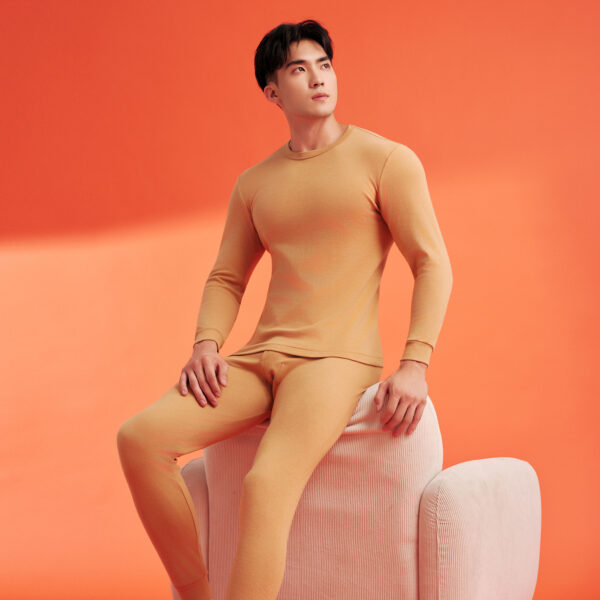 男棉毛圆领衫裤