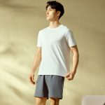 男120支全棉圆领短袖衫